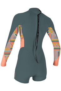 ONeill-Bahia 2/1 Backzip L/S Shorty Wetsuit