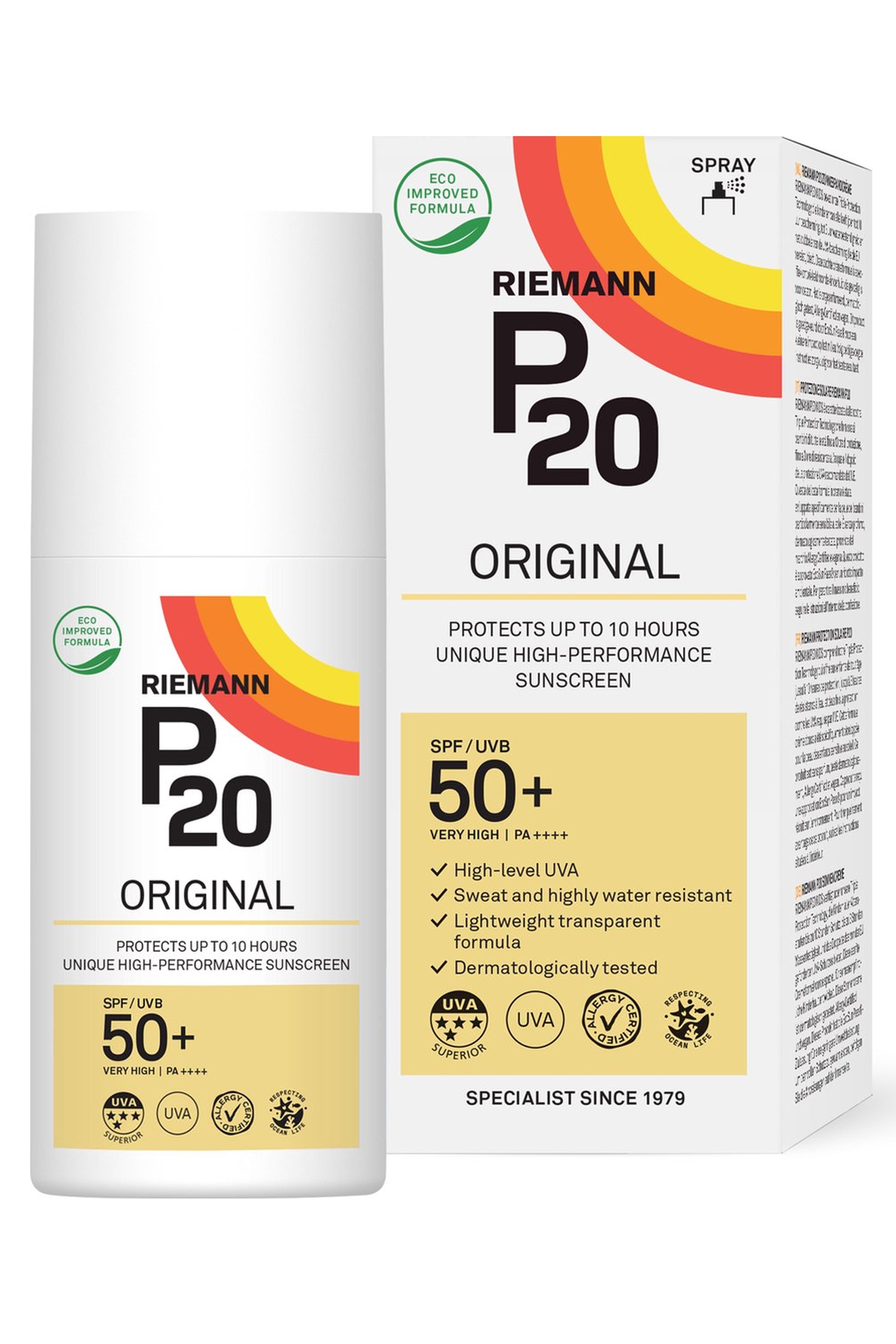 Riemann-P20 Sunscreen SPF50 Spray